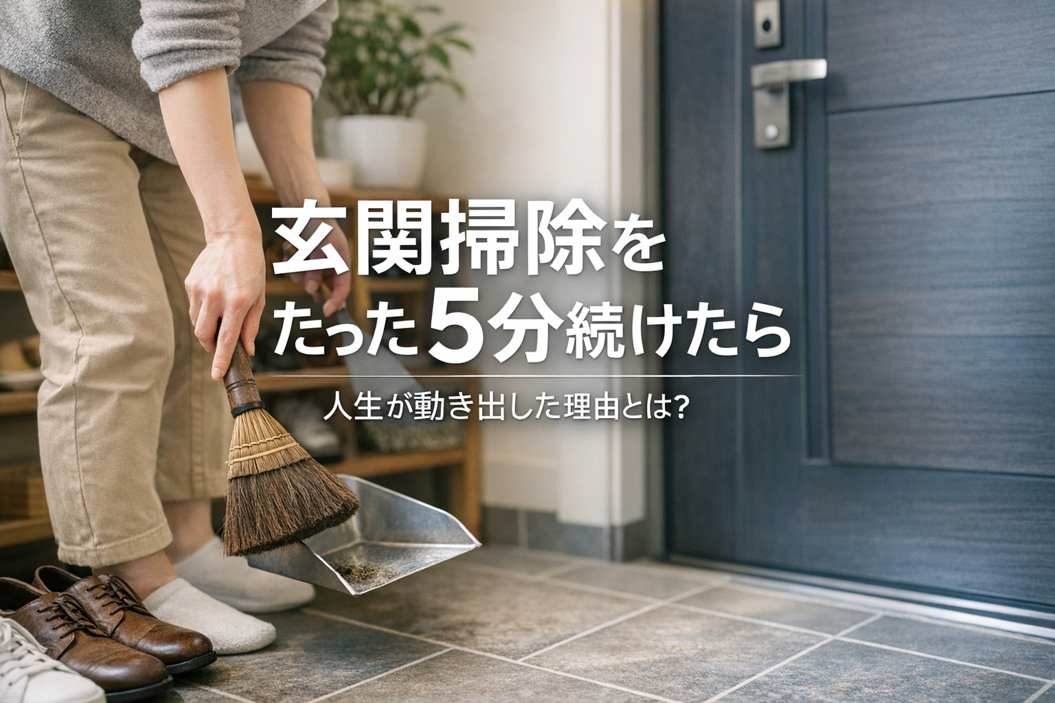 玄関掃除をたった5分続けたら人生が動き出した理由とは?