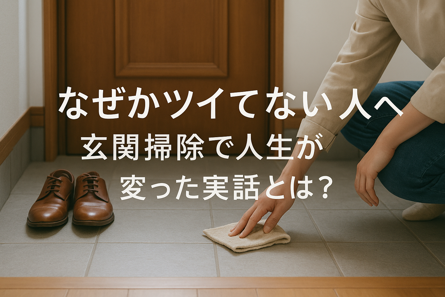 なぜかツイてない人へ、玄関掃除で人生が変わった実話とは？