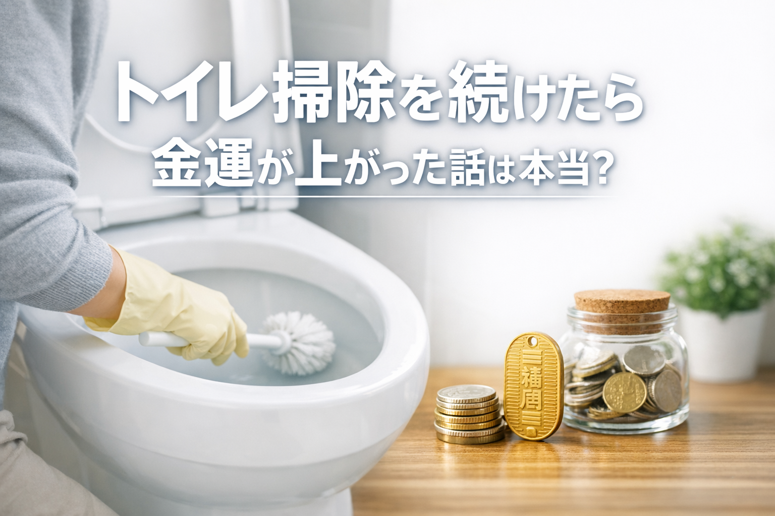トイレ掃除を続けたら金運が上がった話は本当?