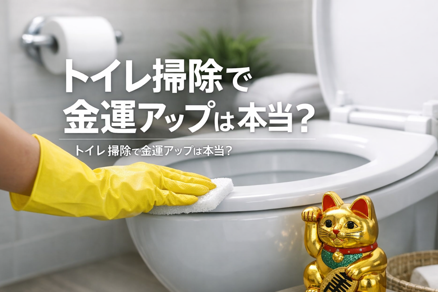 トイレ掃除で金運アップは本当?