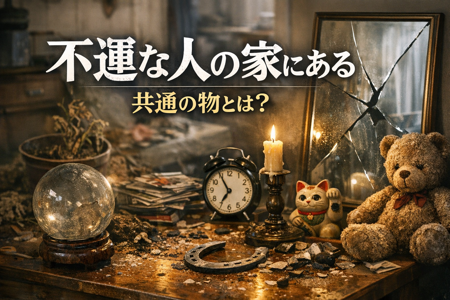不運な人の家にある共通の物とは?