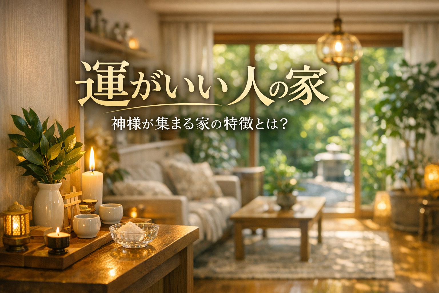 運がいい人の家、神様が集まる家の特徴とは？