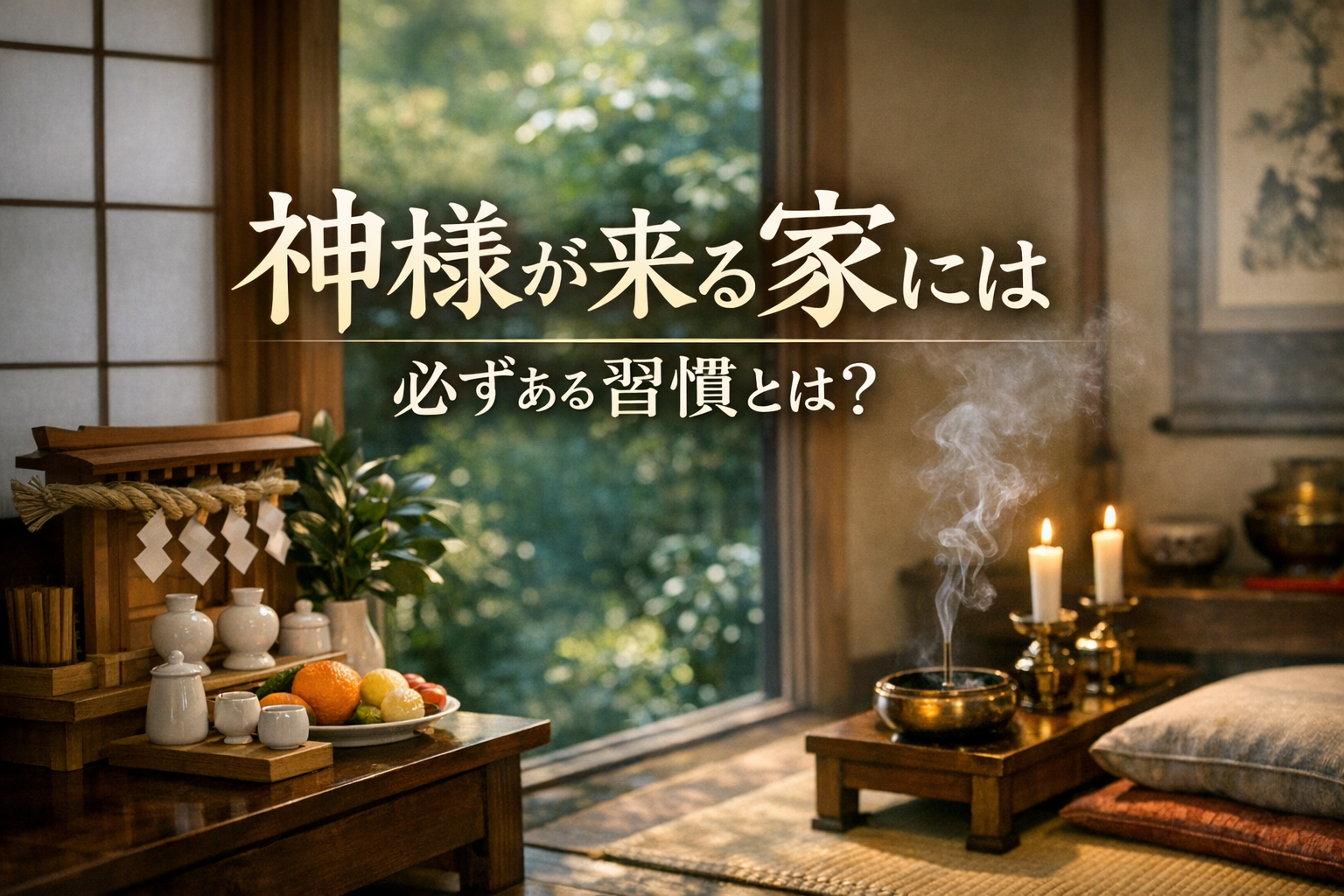 神様が来る家には必ずある習慣とは？
