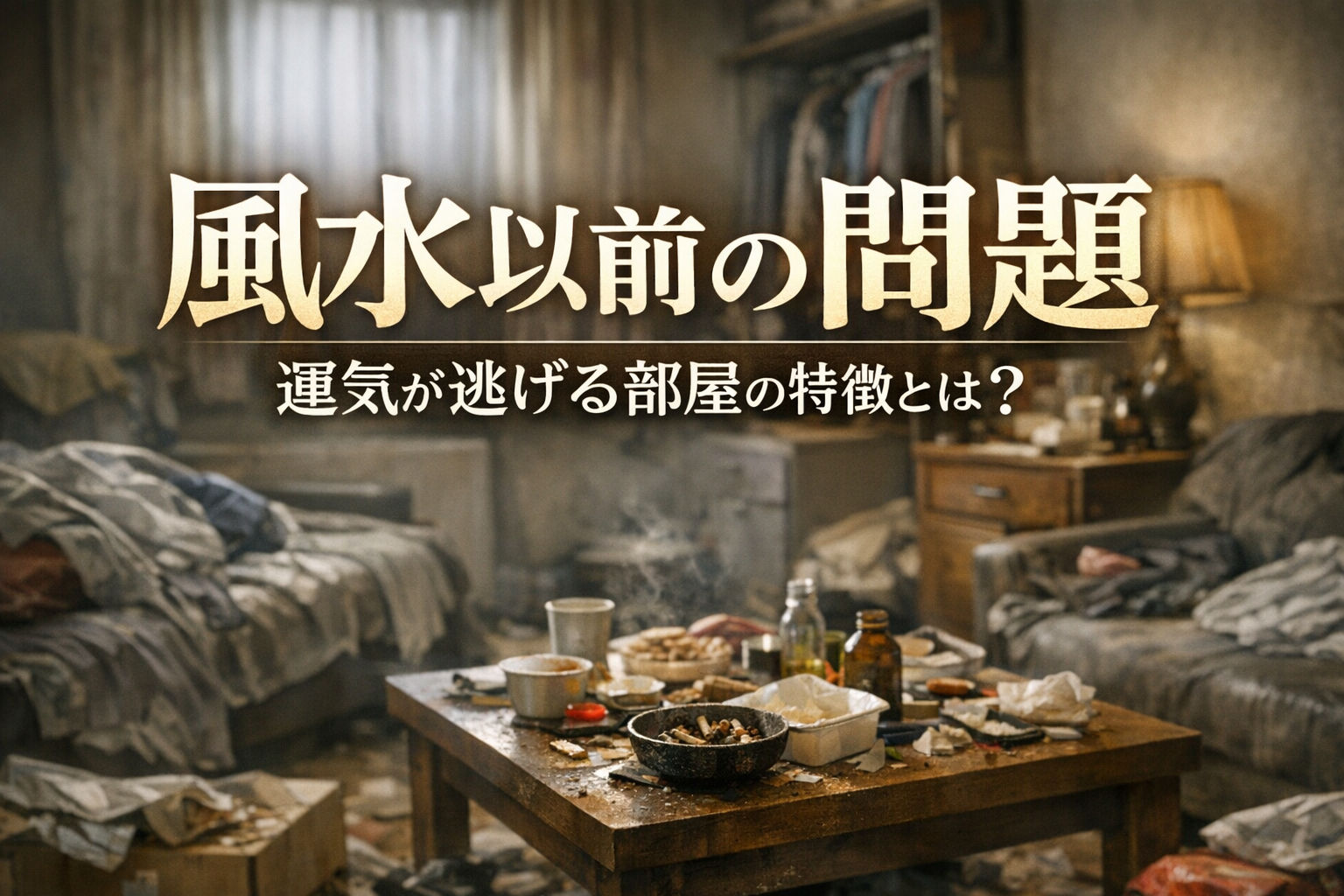 風水以前の問題、運気が逃げる部屋の特徴とは?
