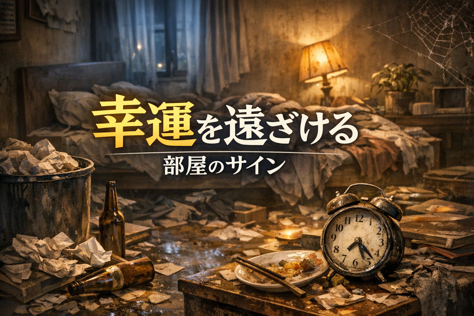 幸運を遠ざける部屋のサインとは