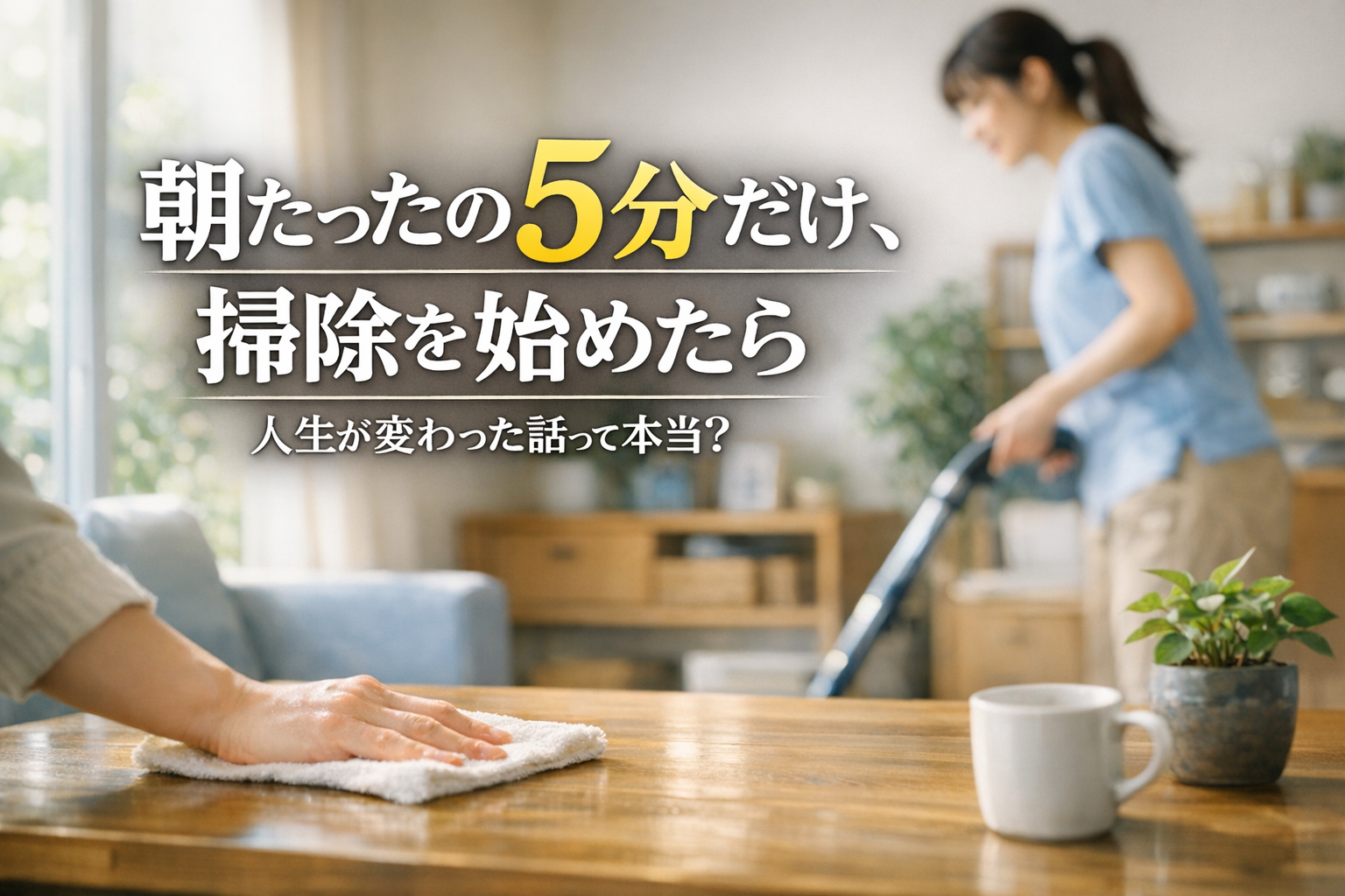 朝たったの5分だけ、掃除を始めたら人生が変わった話って本当？