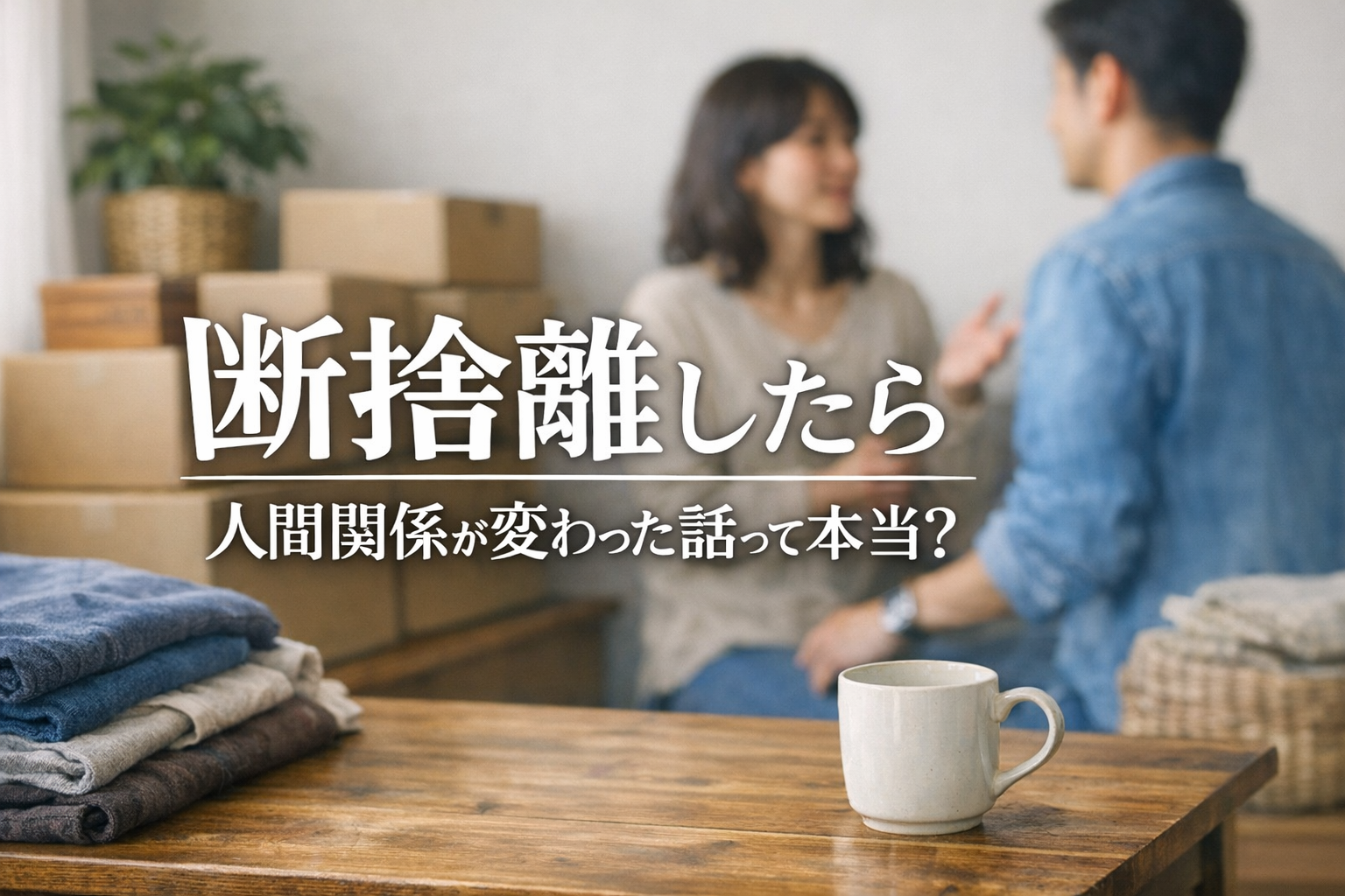 断捨離したら人間関係が変わった話って本当？