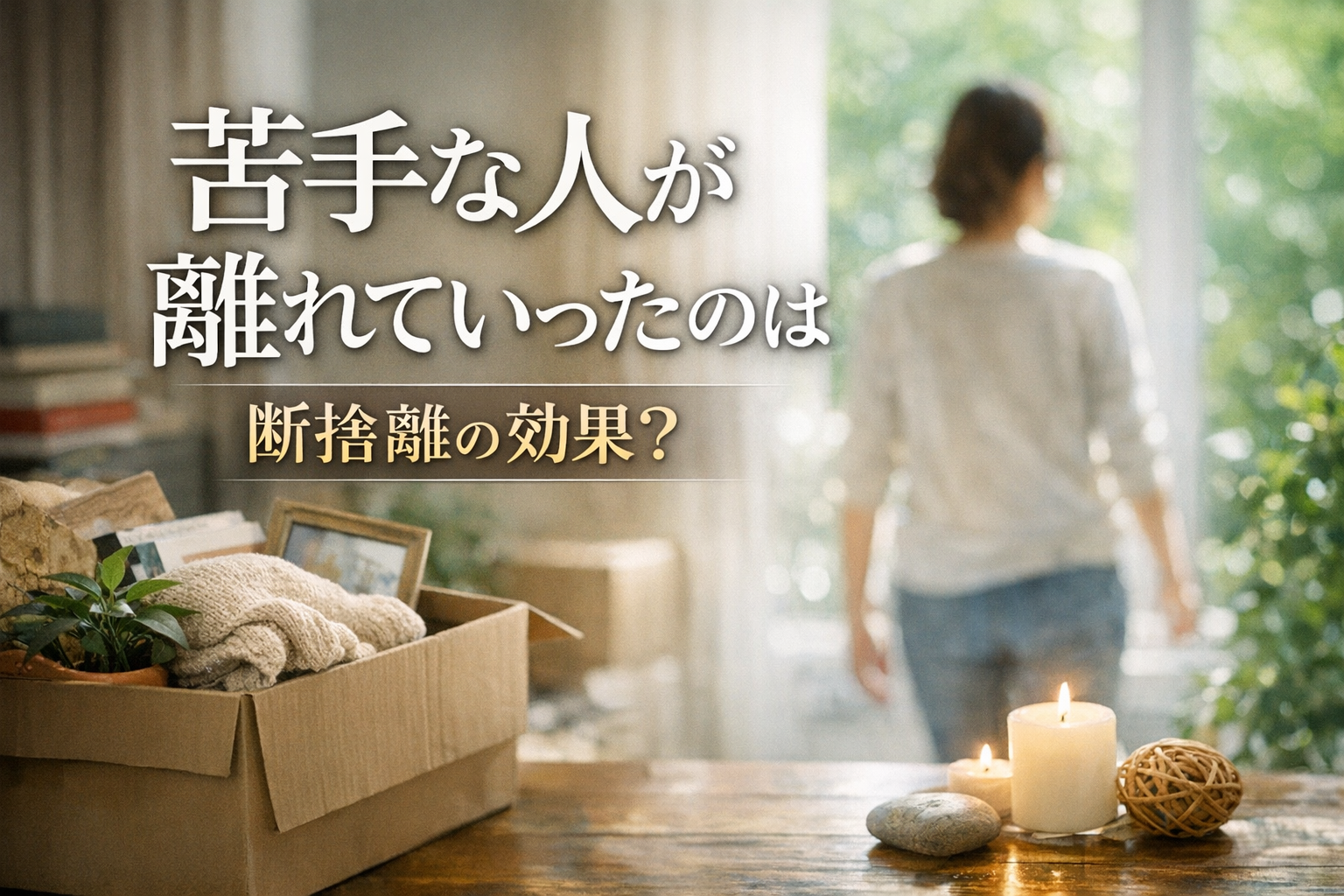苦手な人が離れていったのは断捨離の効果？