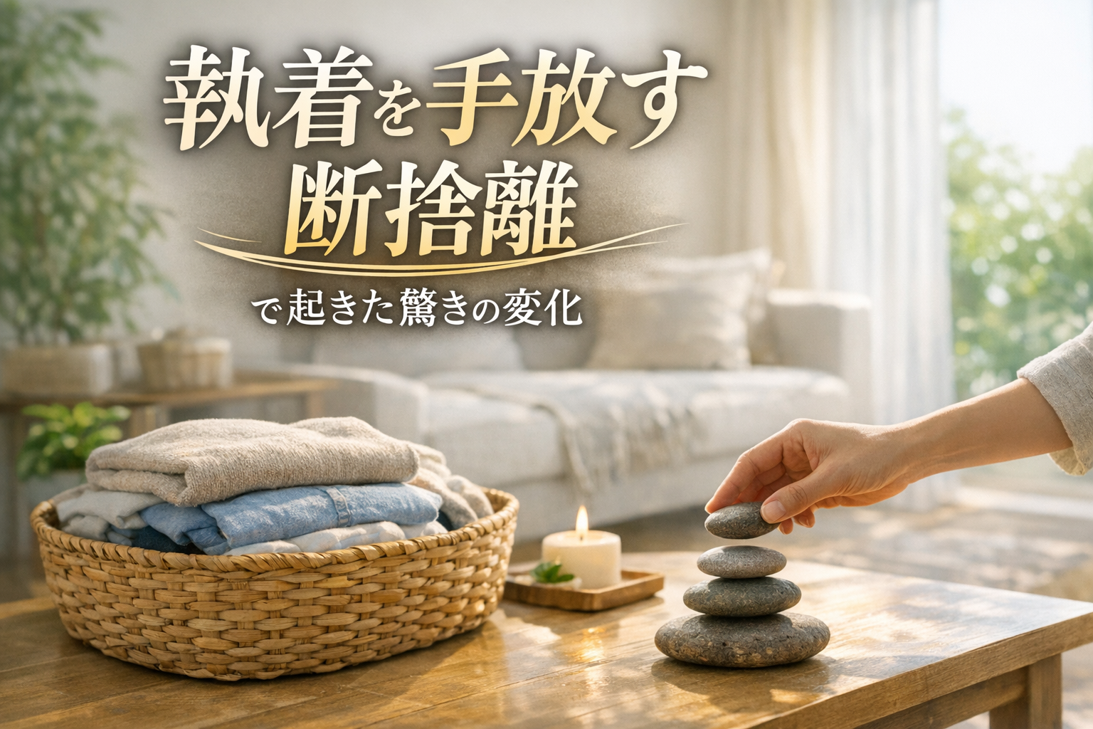 執着を手放す断捨離で起きた驚きの変化とは?