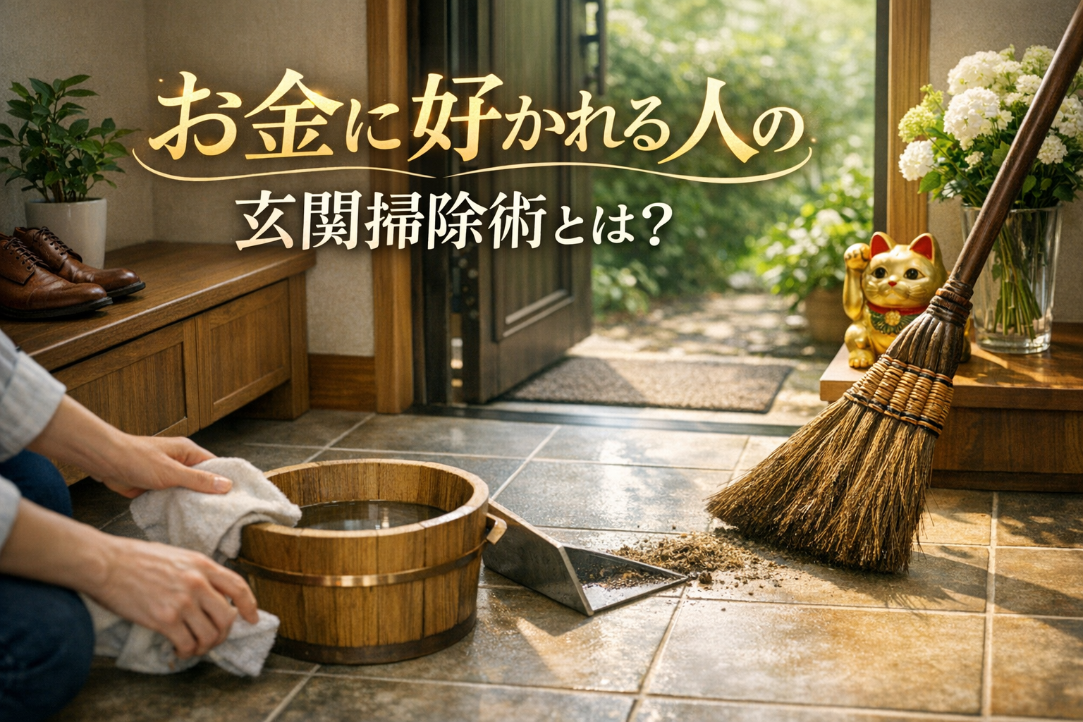 お金に好かれる人の玄関掃除術とは?