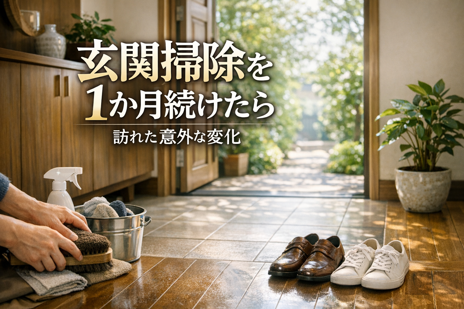 玄関掃除を1か月続けたら訪れた意外な変化とは?