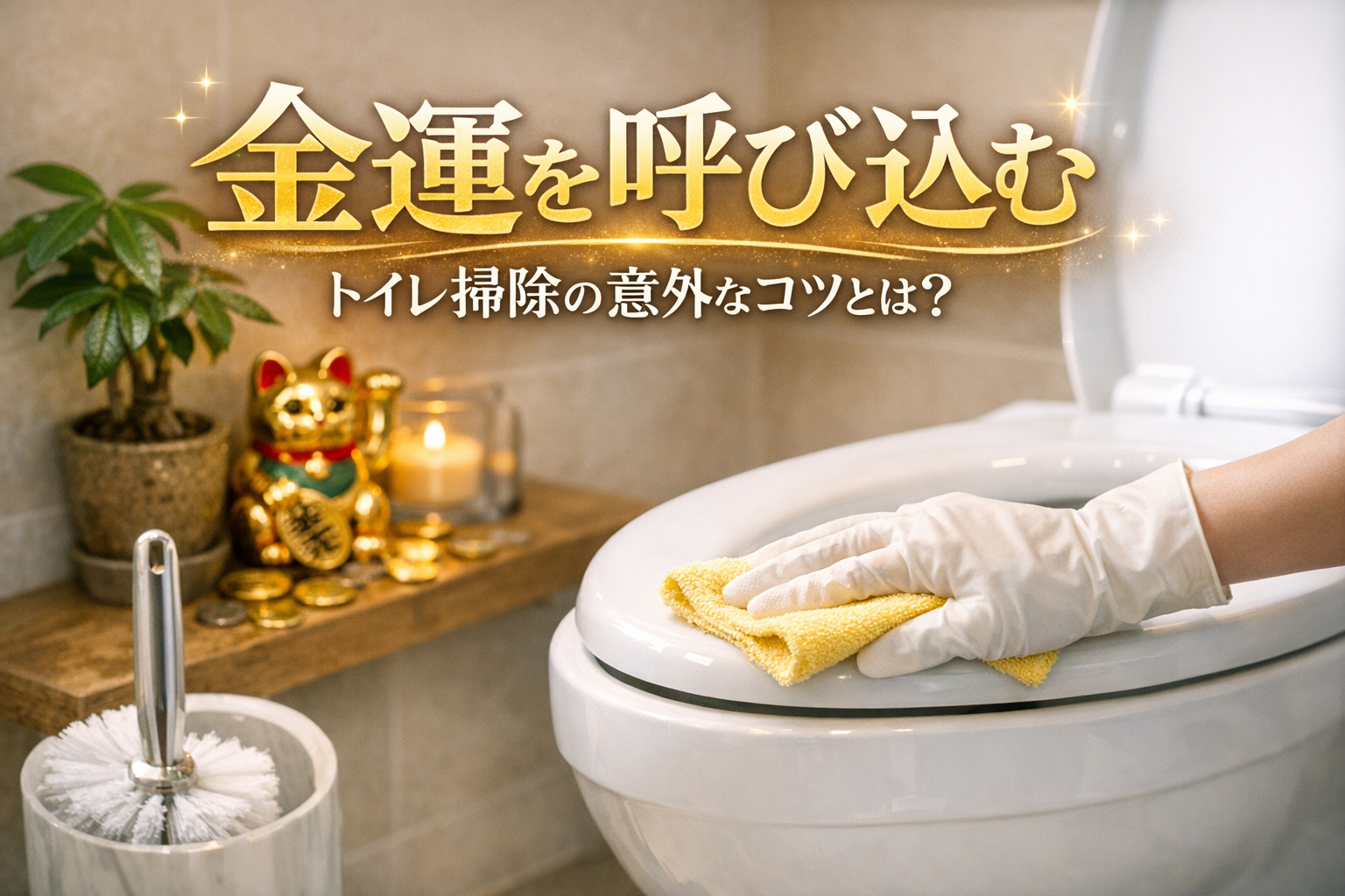 金運を呼び込むトイレ掃除の意外なコツとは?