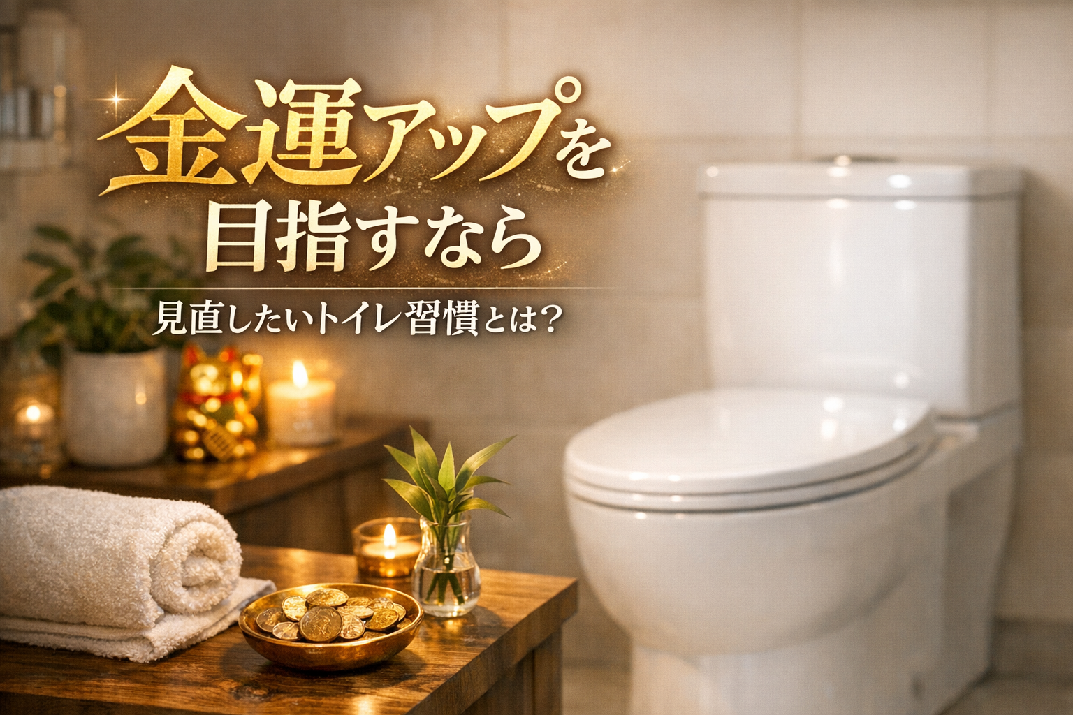 金運アップを目指すなら見直したいトイレ習慣とは?
