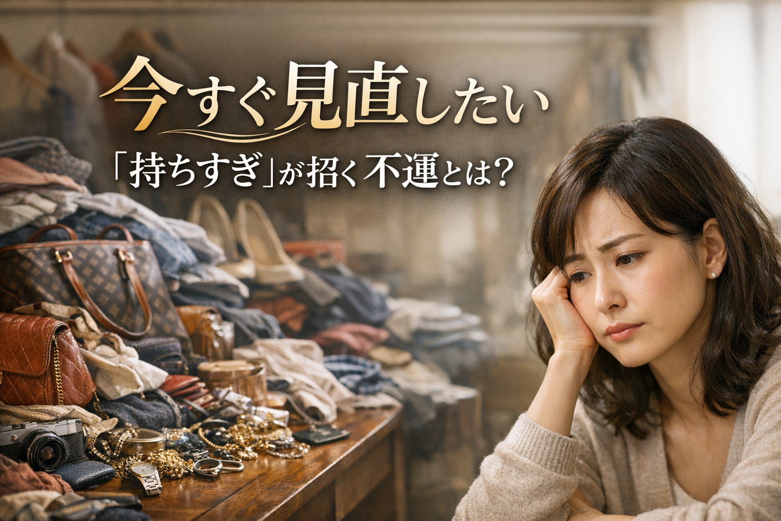 今すぐ見直したい「持ちすぎ」が招く不運とは？