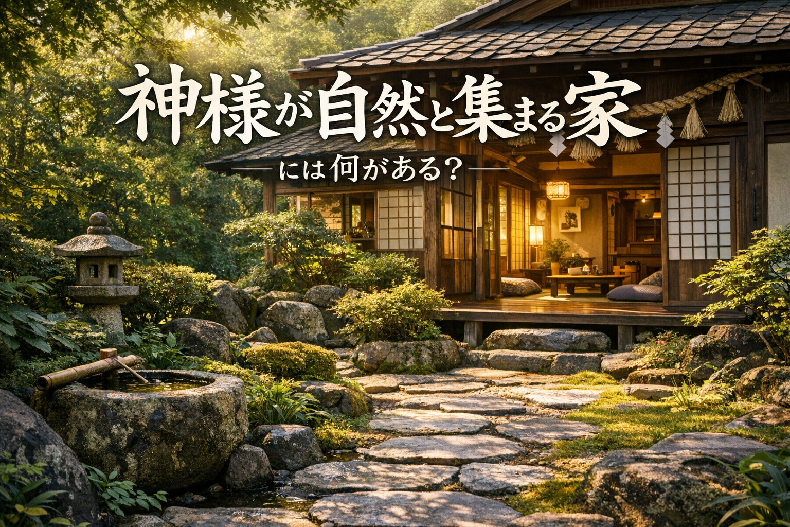 神様が自然と集まる家には何がある？