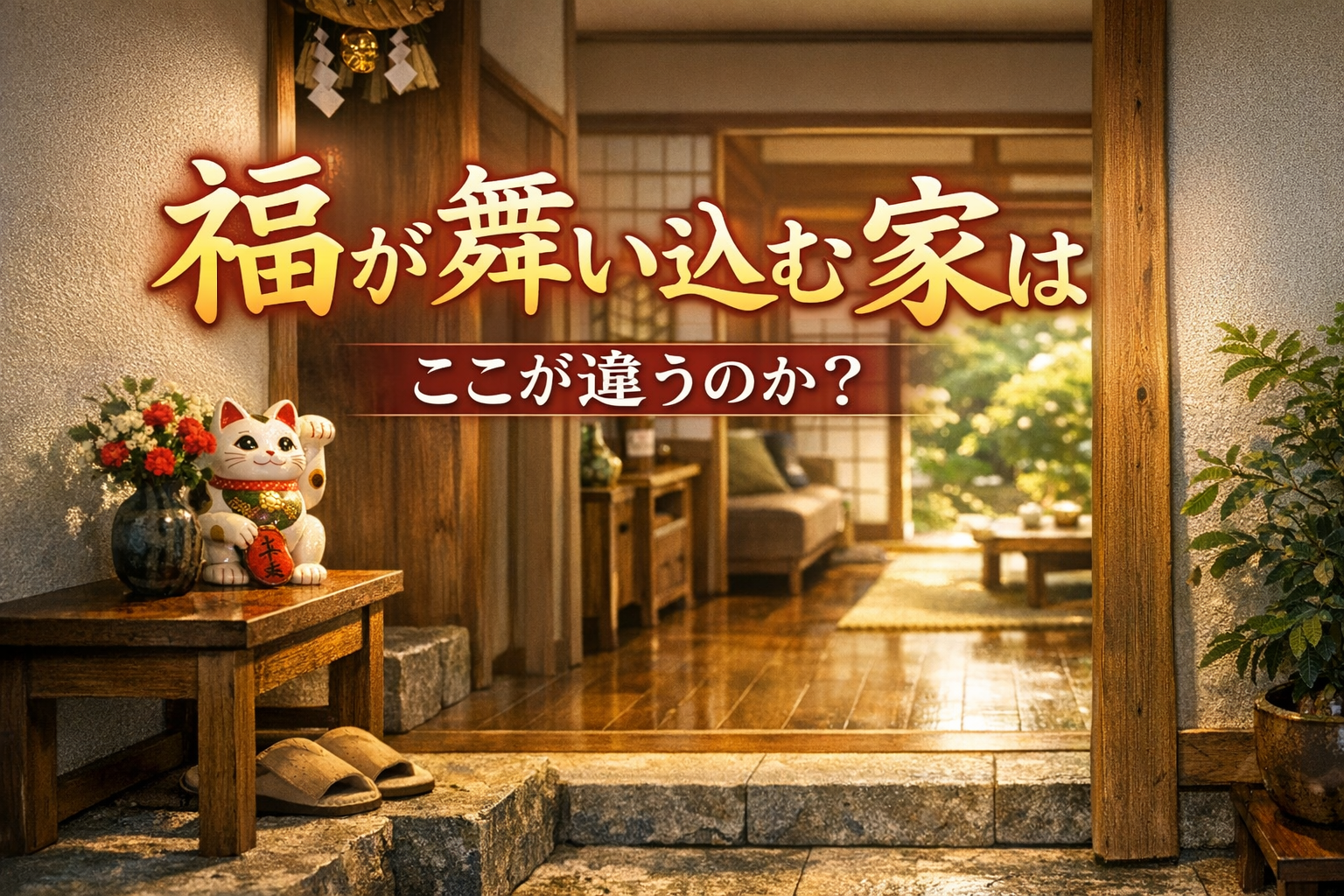 福が舞い込む家はここが違うのか？