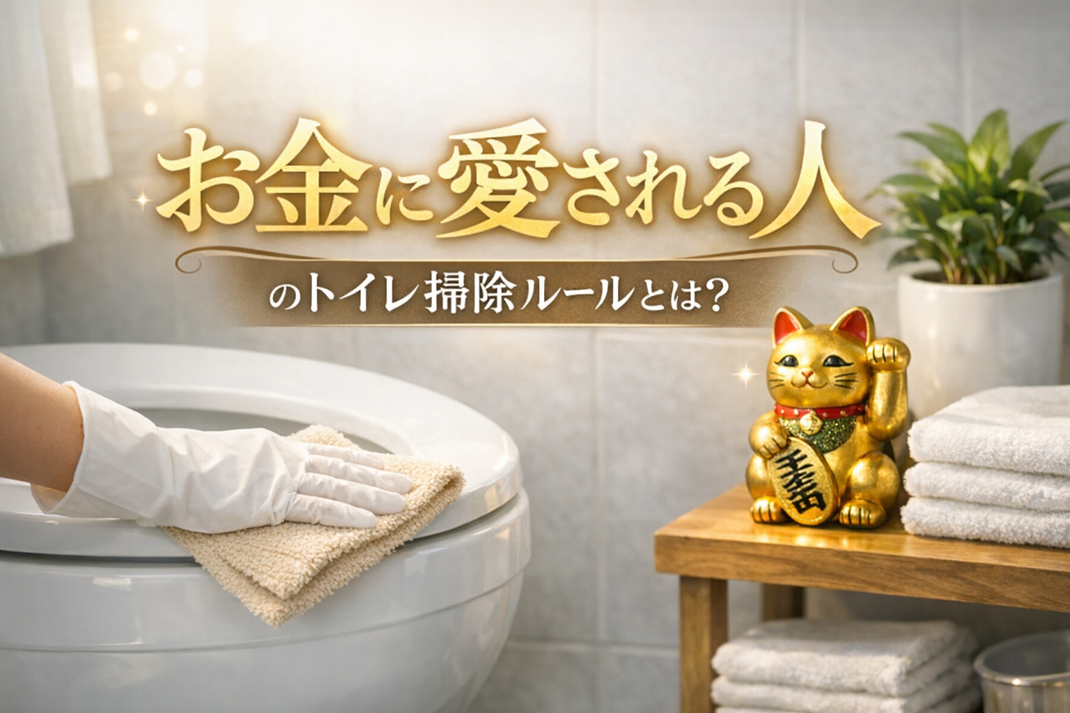お金に愛される人のトイレ掃除ルールとは?