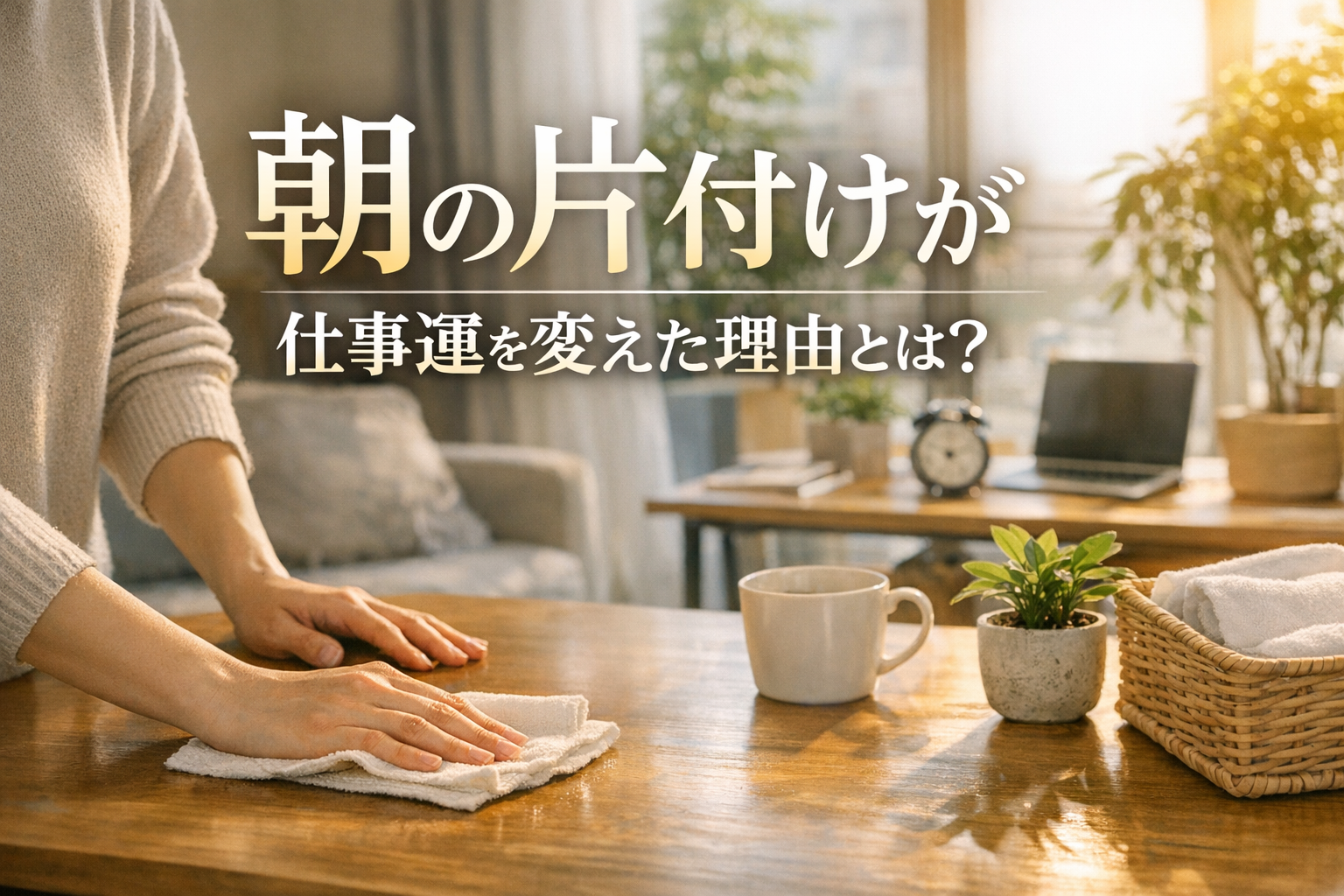 朝の片付けが仕事運を変えた理由とは?