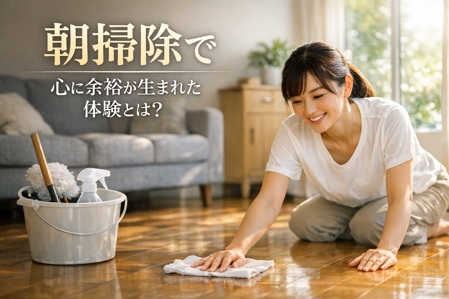 朝掃除で心に余裕が生まれた体験とは?