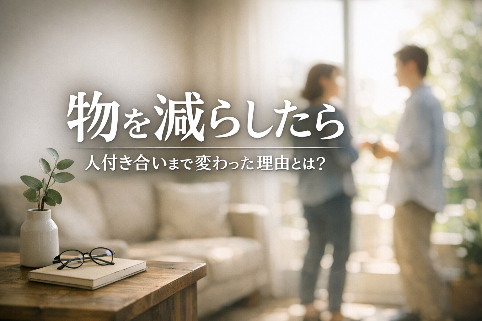 物を減らしたら人付き合いまで変わった理由とは？