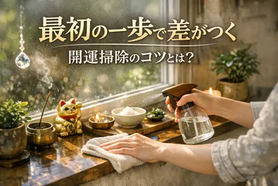最初の一歩で差がつく開運掃除のコツ！