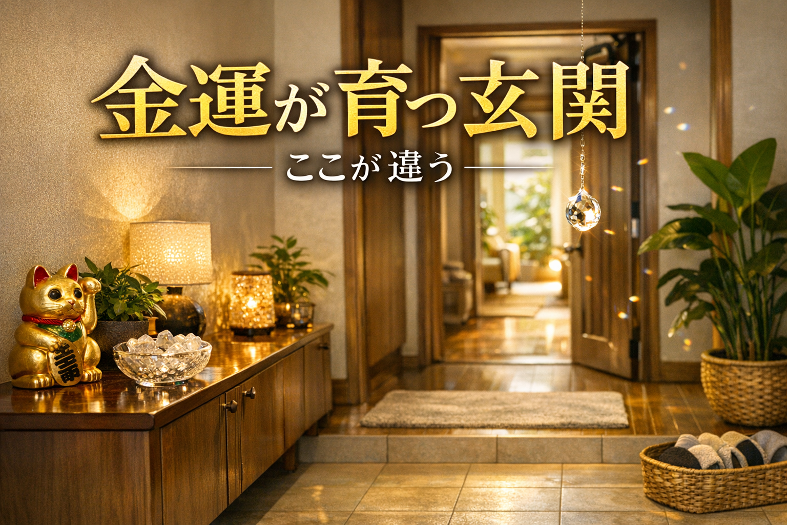金運が育つ玄関はここが違う