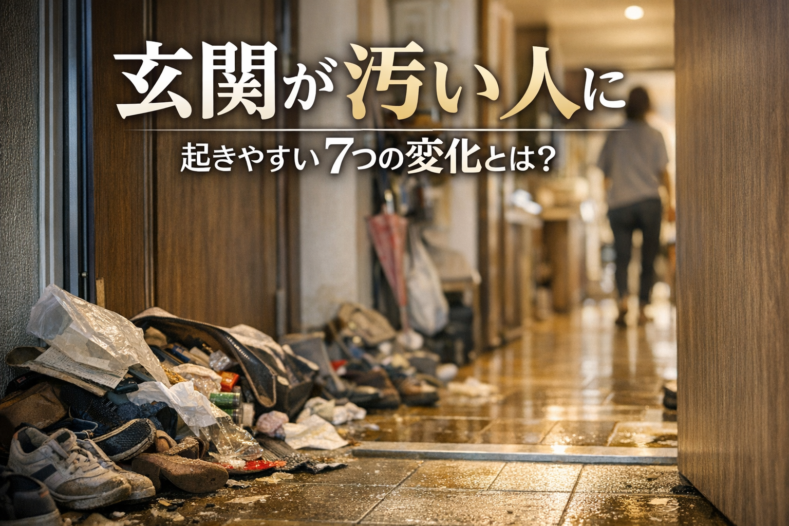 玄関が汚い人に起きやすい7つの変化とは?