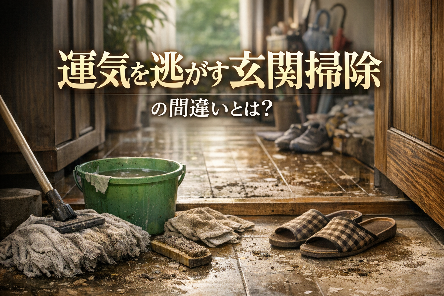 運気を逃がす玄関掃除の間違いとは?