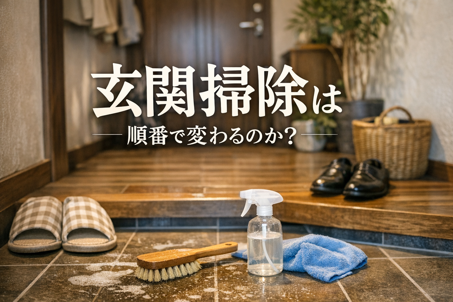 玄関掃除は順番で変わるのか?