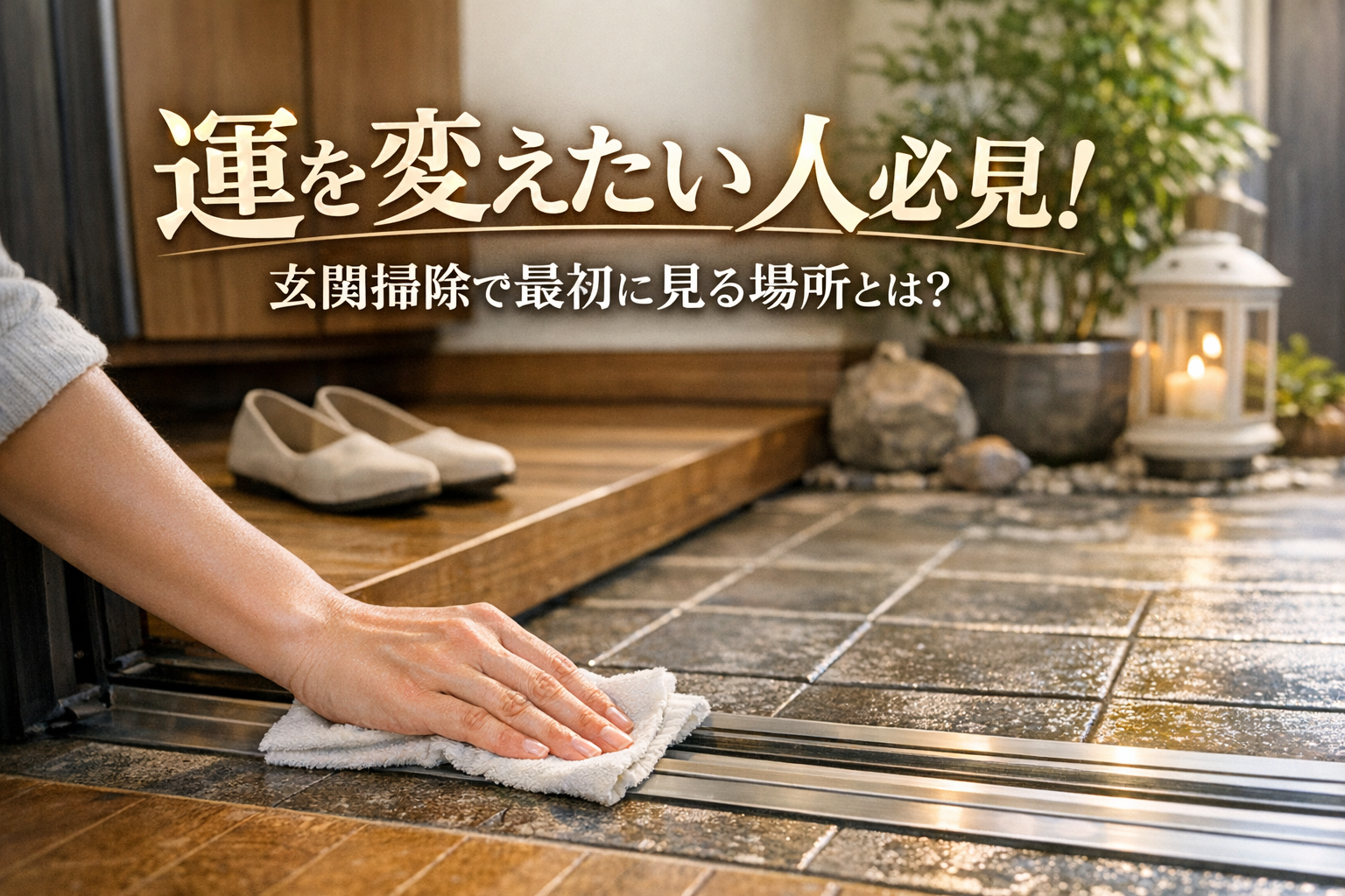 運を変えたい人必見!玄関掃除で最初に見る場所とは?