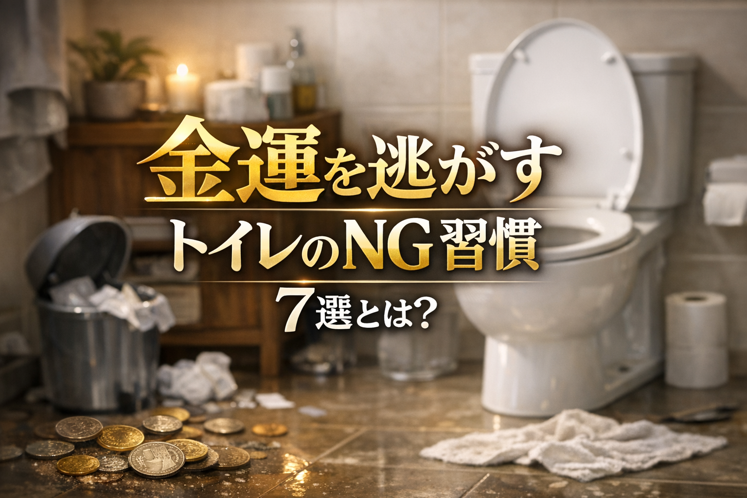金運を逃がすトイレのNG習慣7選とは?