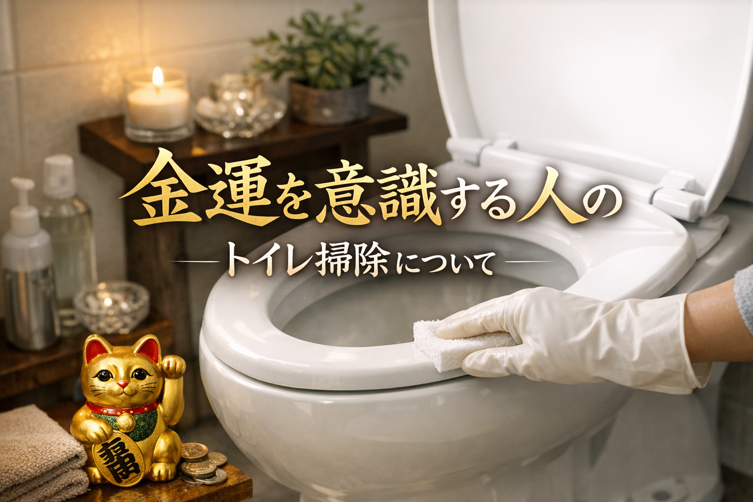 金運を意識する人のトイレ掃除について