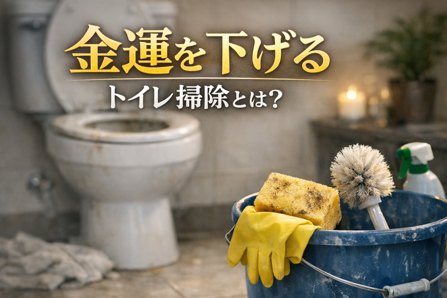 金運を下げるトイレ掃除とは?