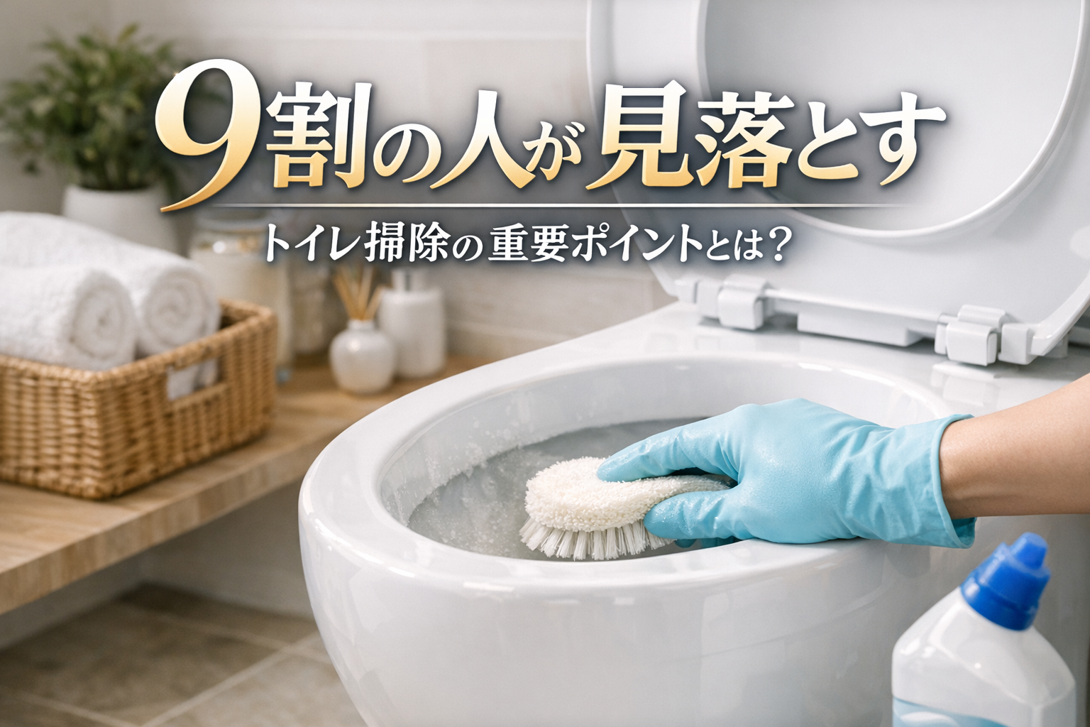 9割の人が見落とすトイレ掃除の重要ポイントとは?