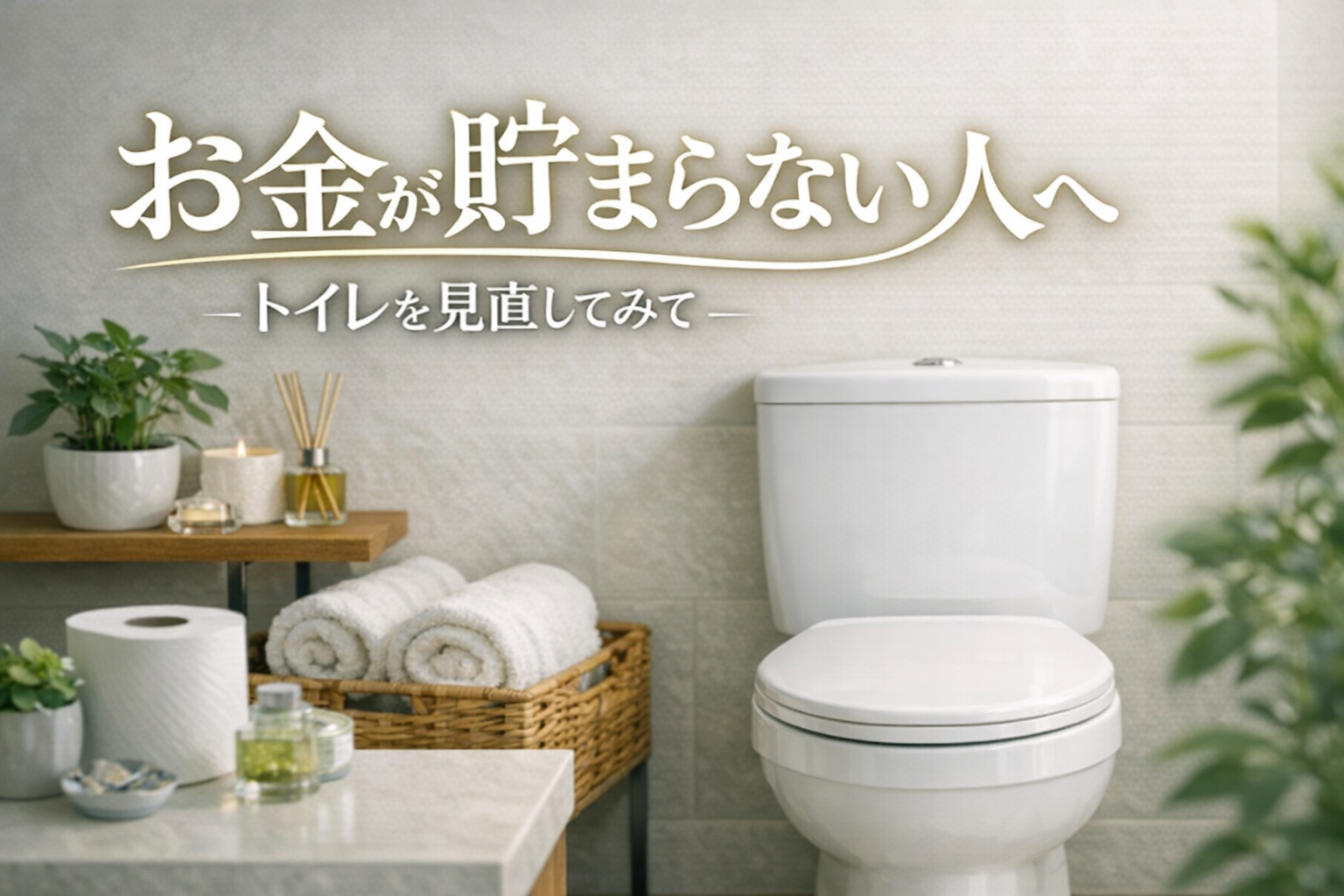 お金が貯まらない人へトイレを見直してみて