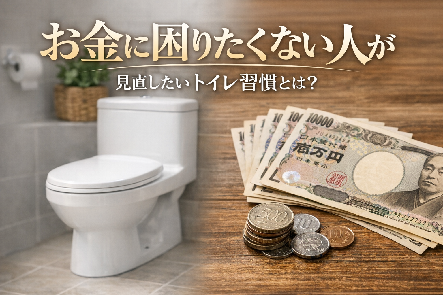 お金に困りたくない人が見直したいトイレ習慣とは?