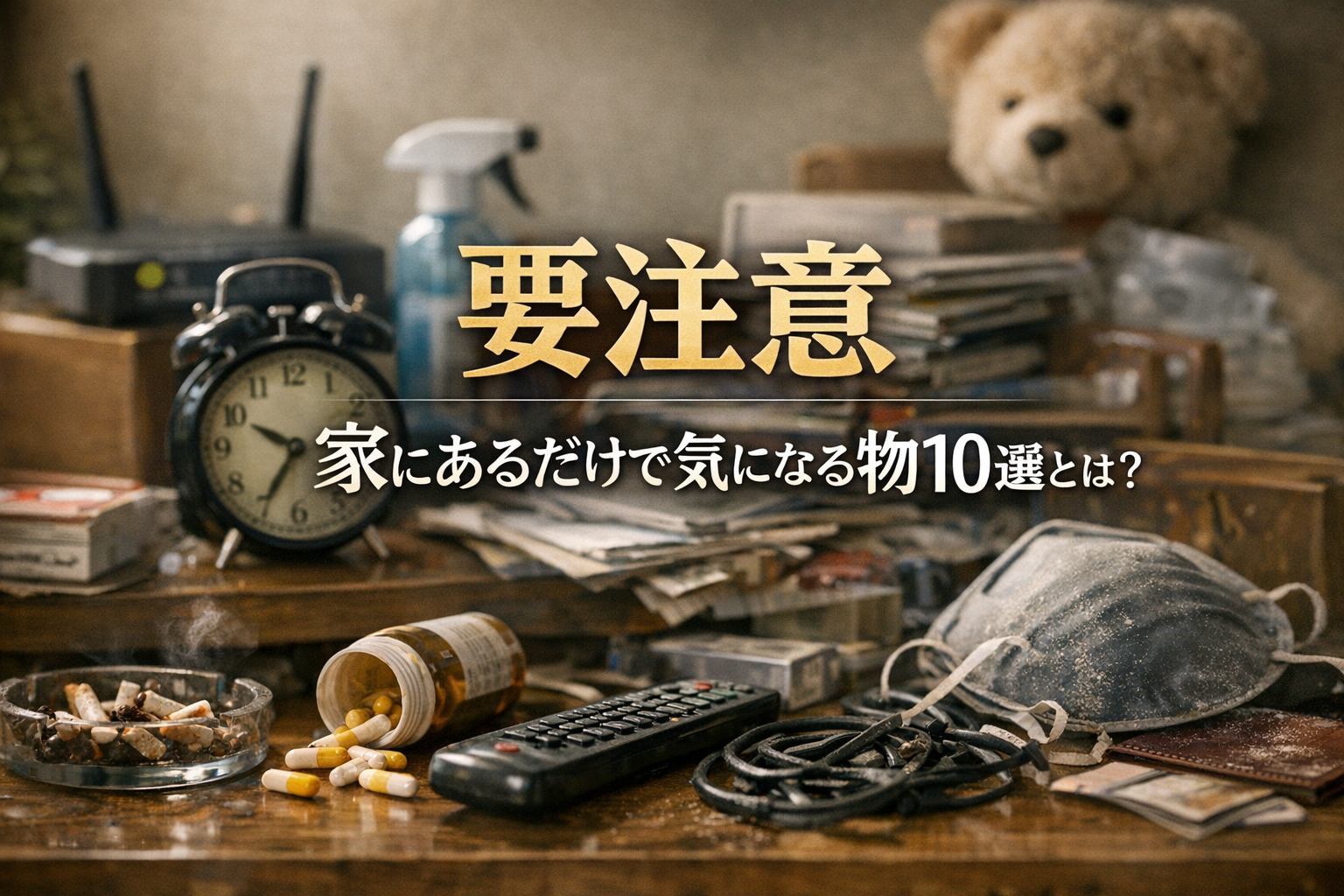 【要注意】家にあるだけで気になる物10選とは?