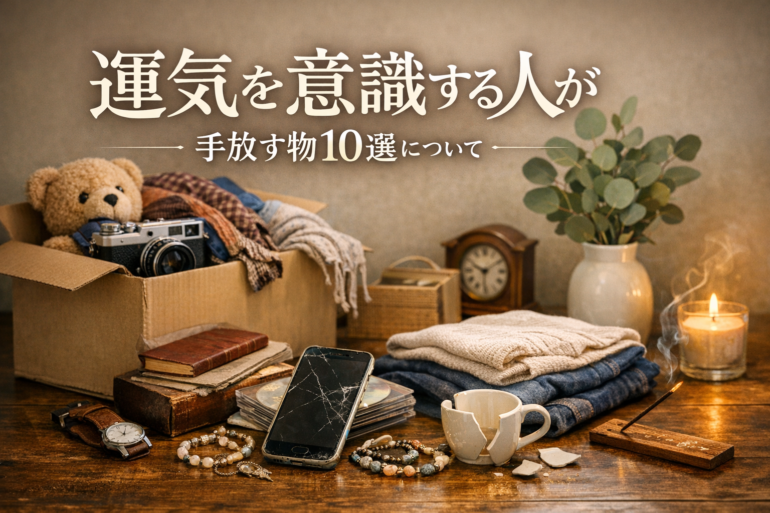 運気を意識する人が手放す物10選について