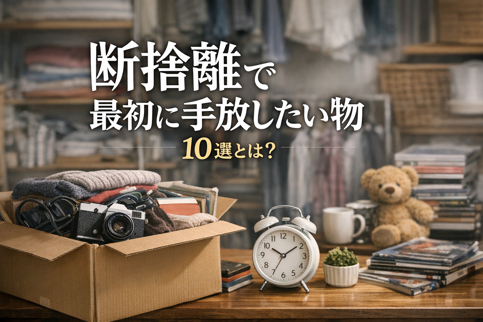 断捨離で最初に手放したい物10選とは?