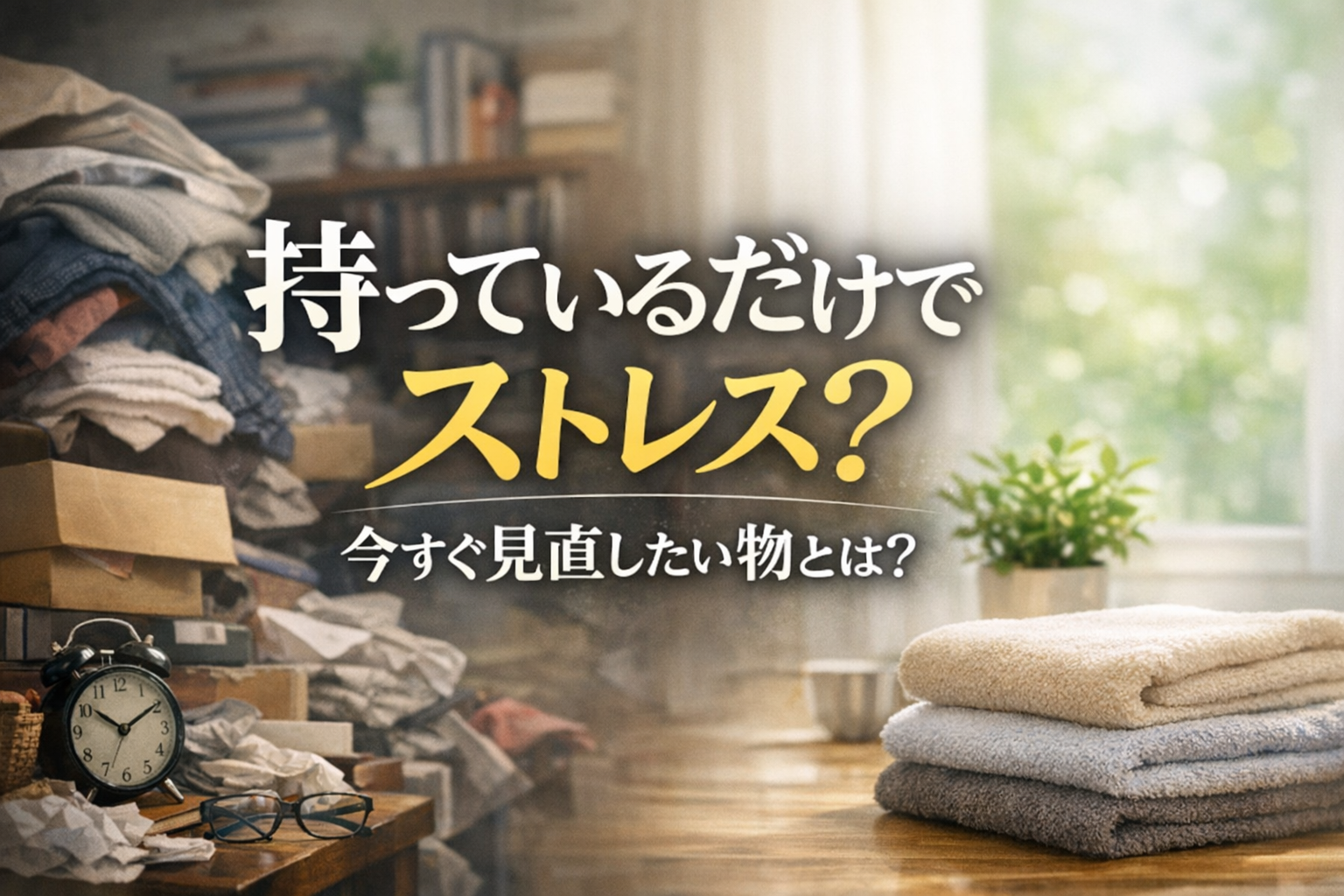 持っているだけでストレス?今すぐ見直したい物とは?