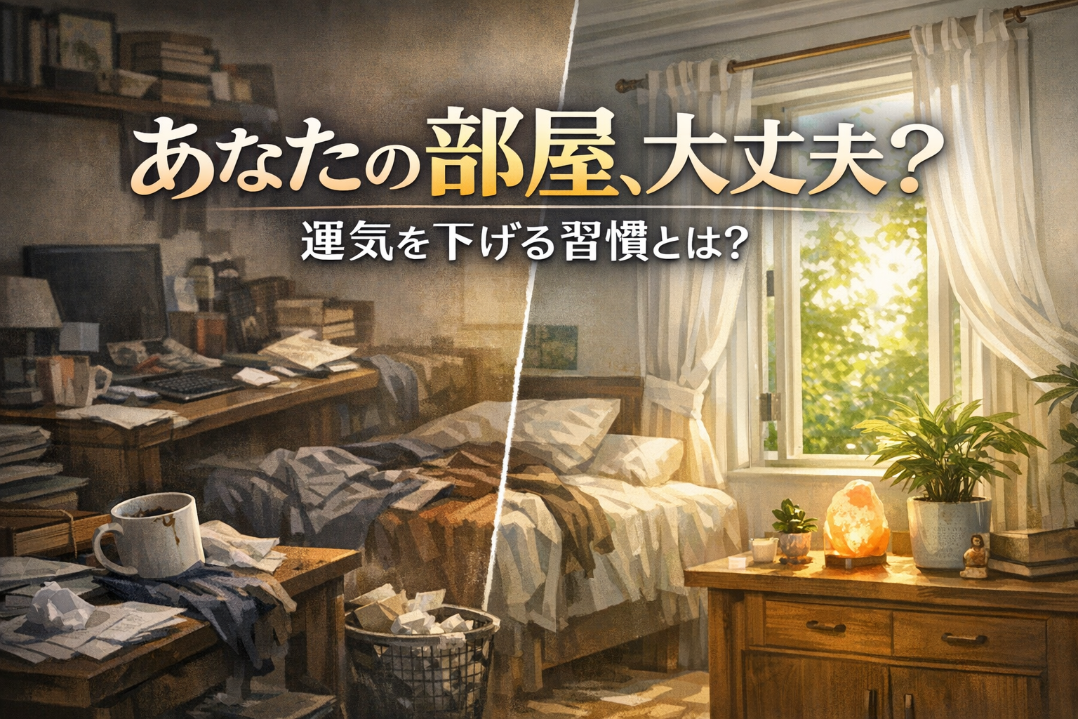 あなたの部屋、大丈夫?運気を下げる習慣とは?