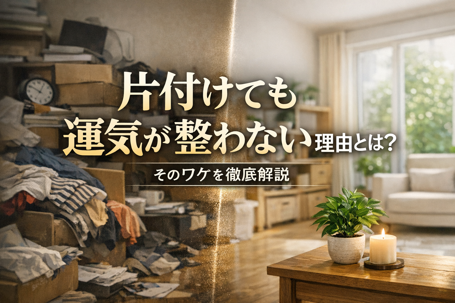 片付けても運気が整わない理由とは？